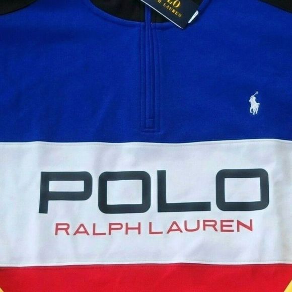 Polo Ralph Lauren 67 Alpine Racing 1/4 Zip Sweatshirt Sweater NWT Size Medium - Picture 4 of 9